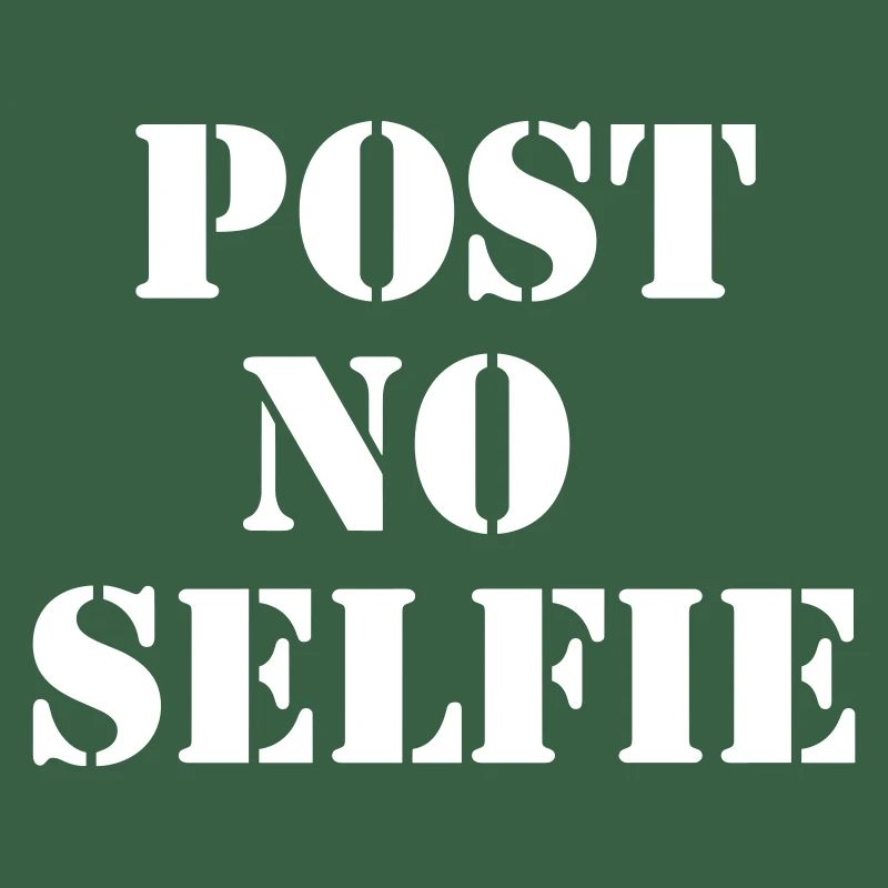 Post Pas de selfie - Urban Stencil White