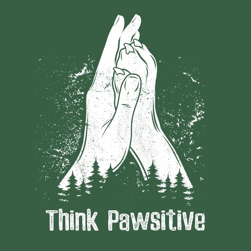 Think Pawsitive - Main + Patte de chien - High Five