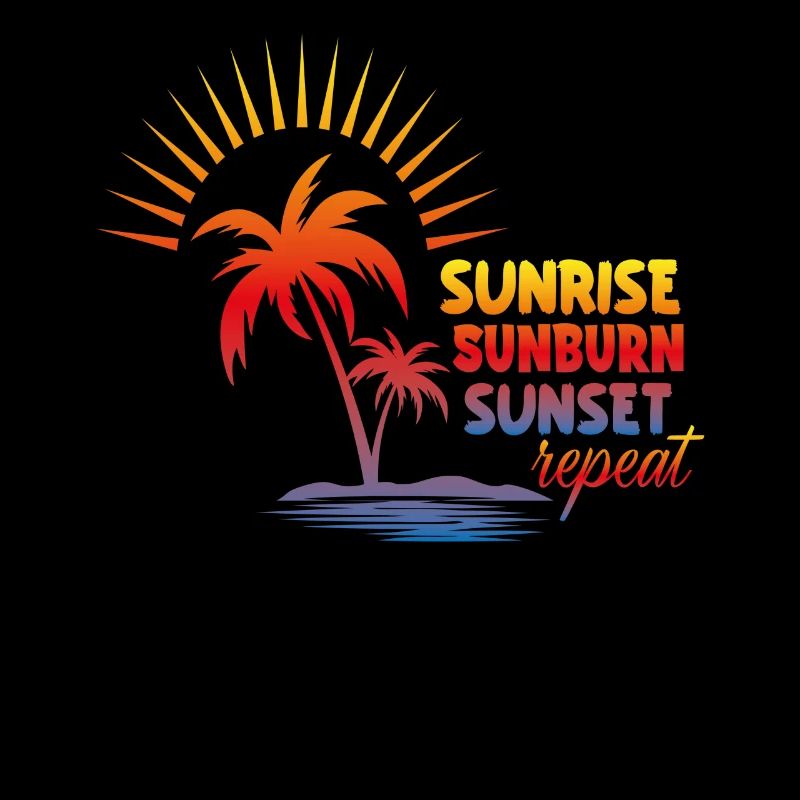 Lever du soleil, coup de soleil, coucher de soleil, répéter, vacances, été,