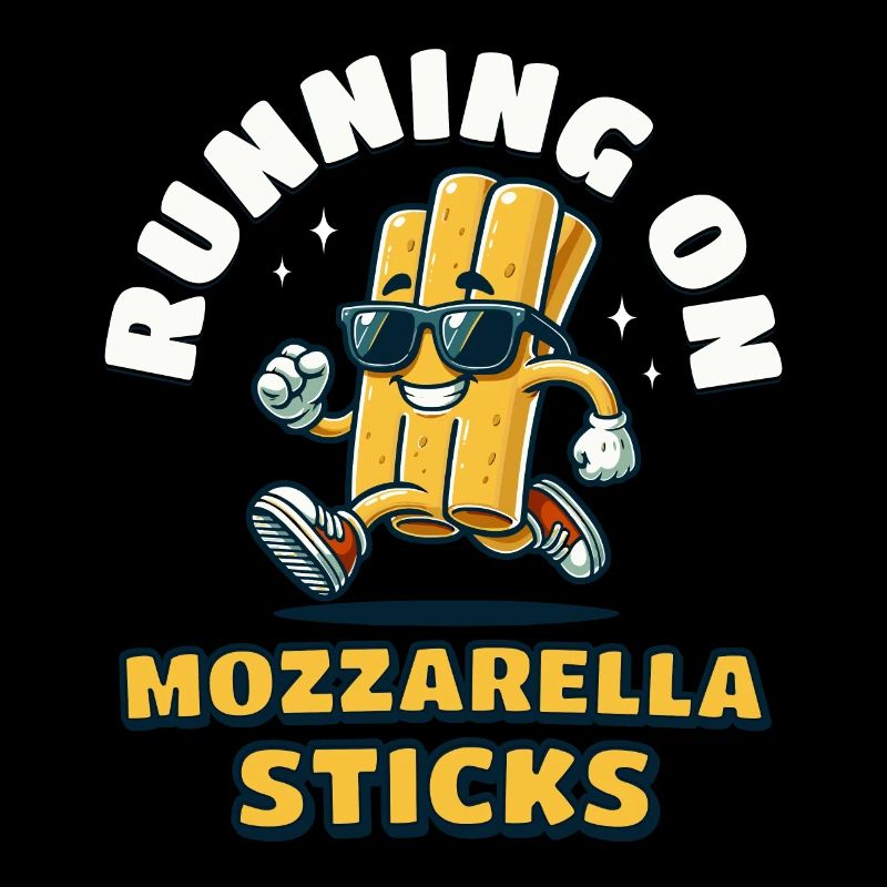 Courir sur des bâtonnets de mozzarella