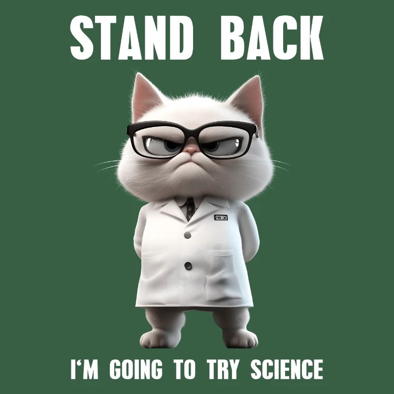 I'm Going To Try Science Meme Wissenschaft Katze