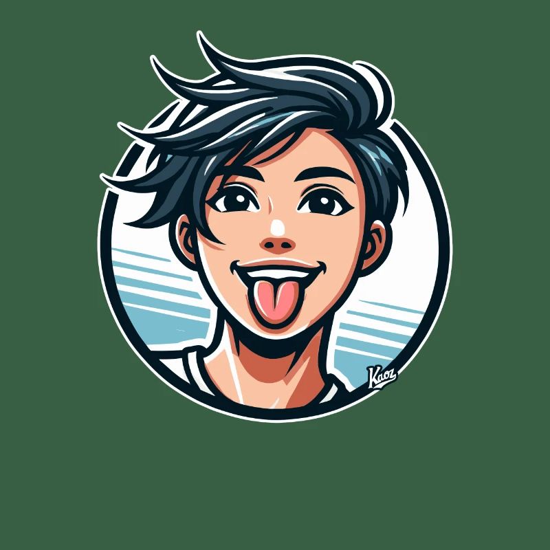 Comic Cartoon Stil: Frecher Junge