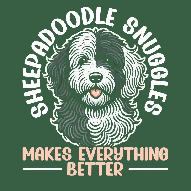 Chien Sheepadoodle mignon