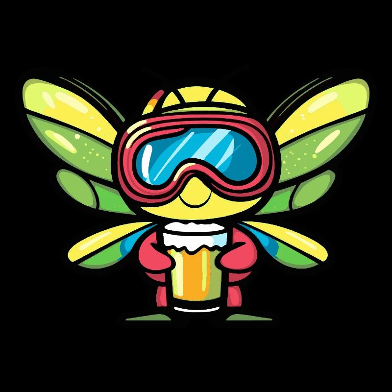 Libelle Apres Ski Bier Comic
