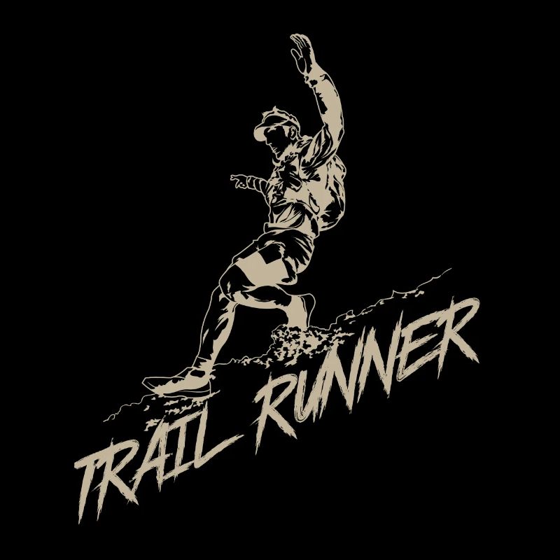 Trail Runner Joggen am Berg