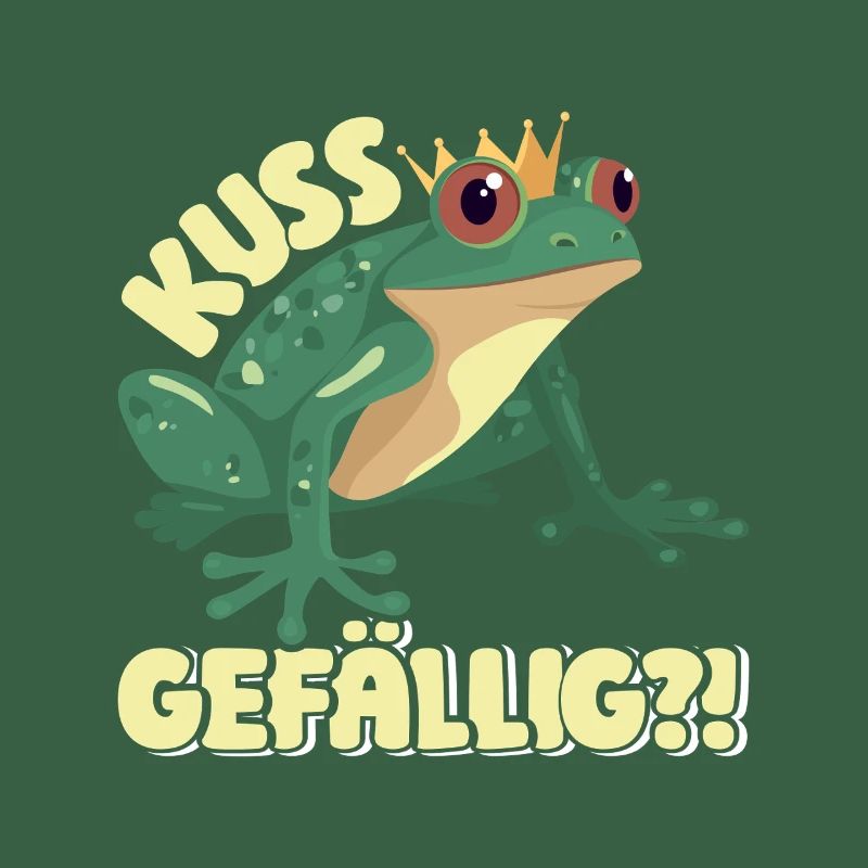 Froschkostüm Lustig KUSS GEFÄLLIG? Faschings