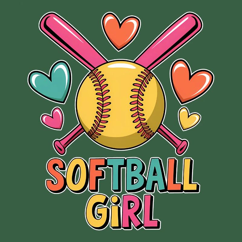 Softball Girl Mädchen Lustiges Softball Geschenk