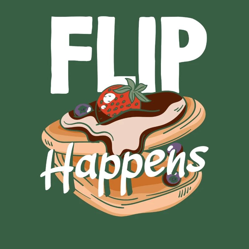Pancakes Flip Happens Fun Breakfast