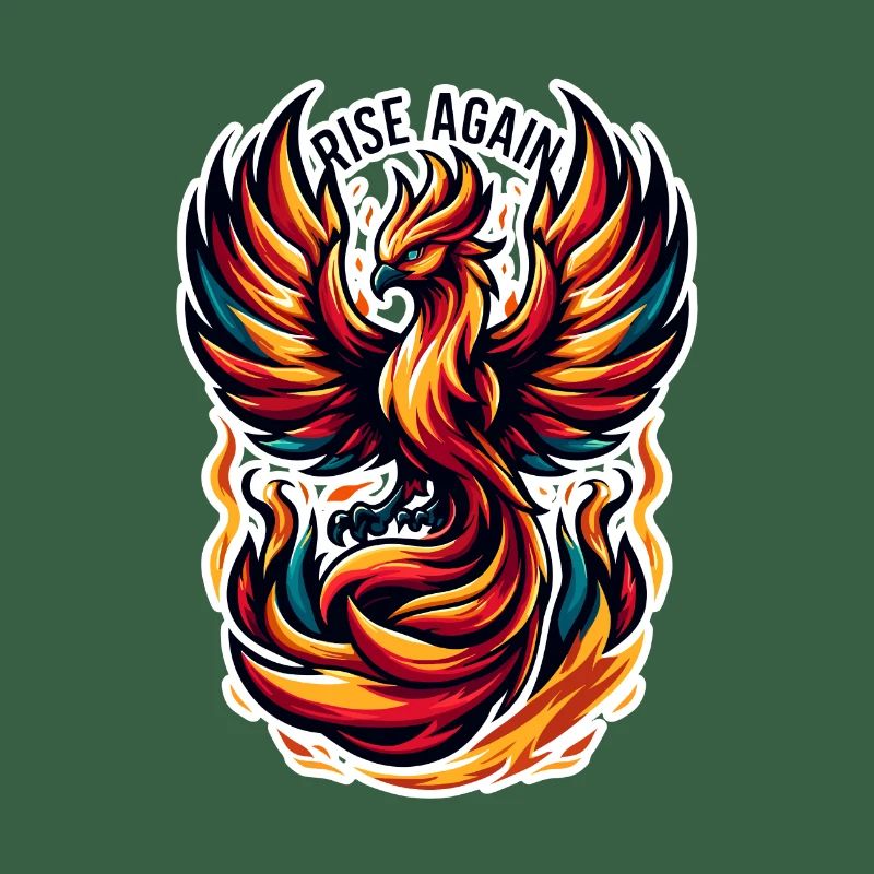 Rise Again - Phönix Illustration