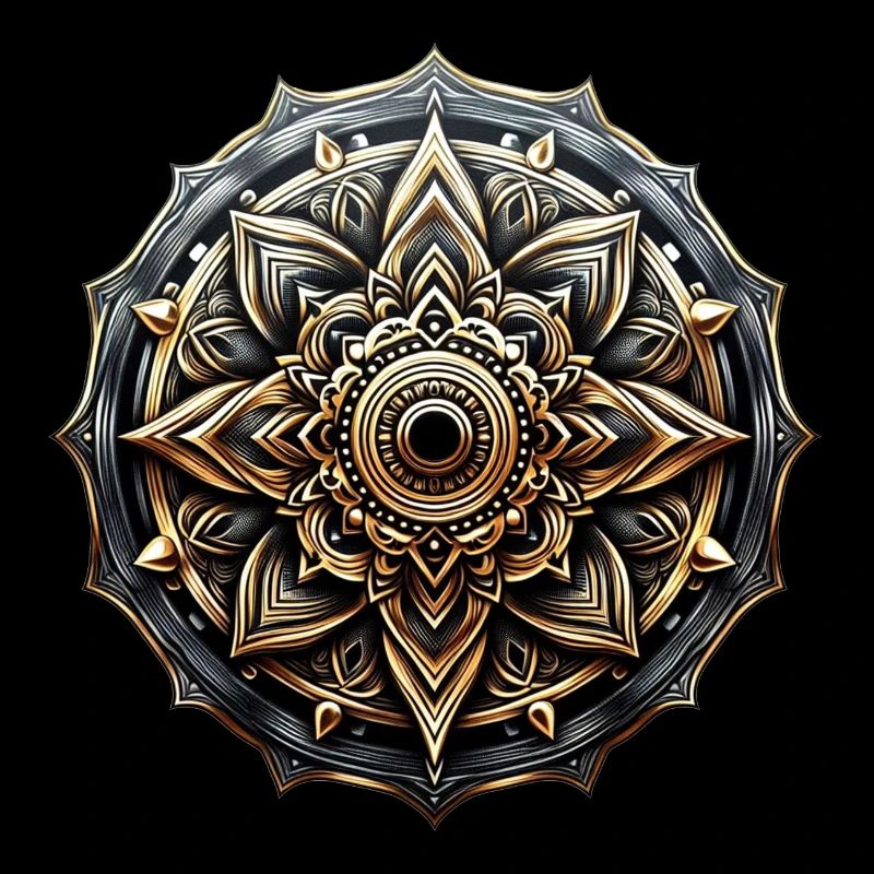 Mandala Harmonie éclat doré