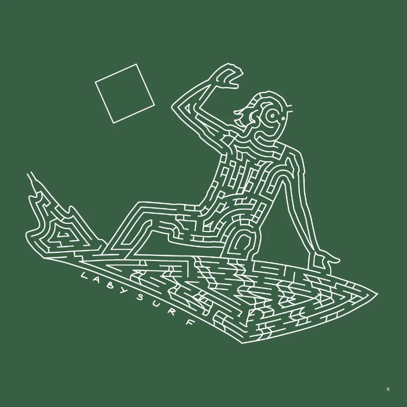 Labyrinthe Surfeur (version blanche)