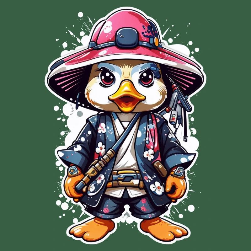 Quack-tastic Samurai Adventures: Cute Samurai Duck
