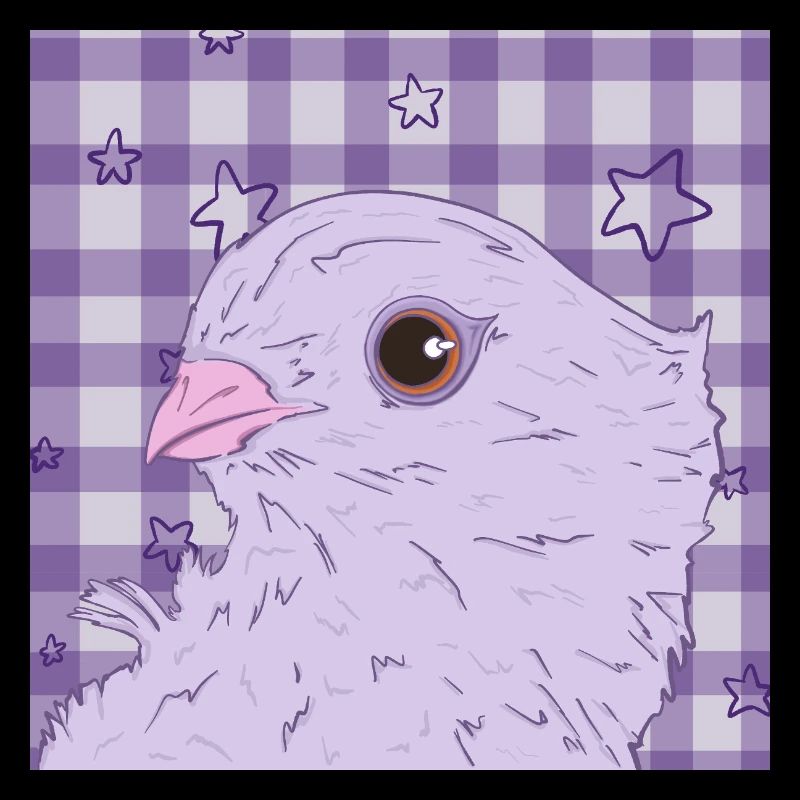 pretty pink purple dove