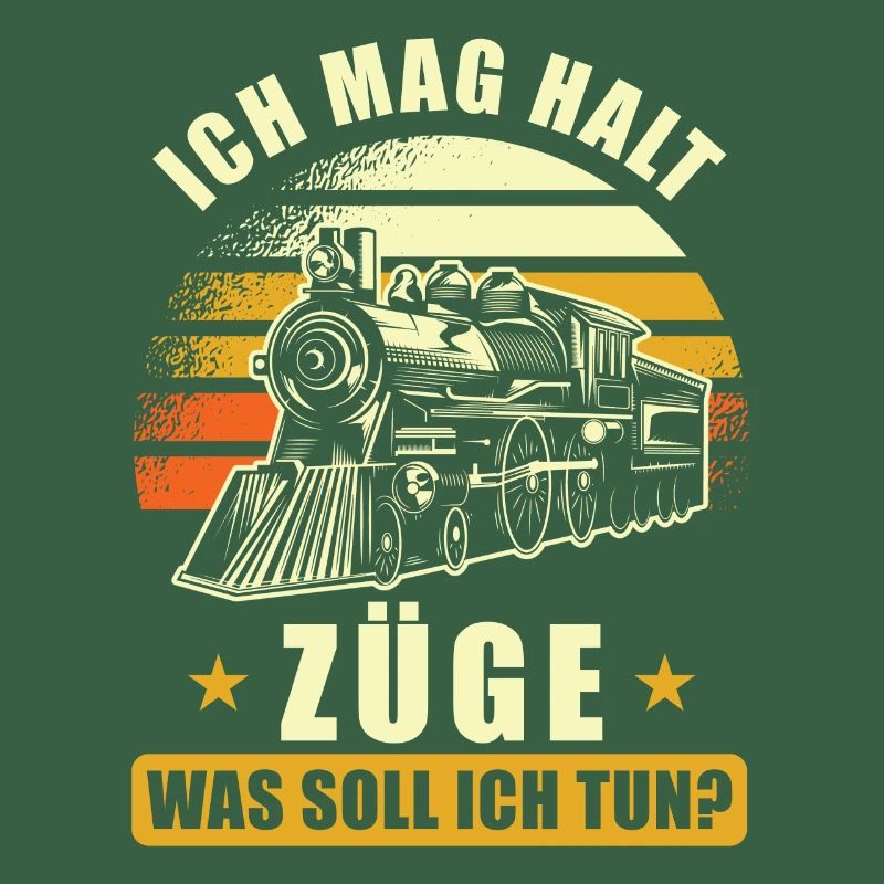 Zug Eisenbahner Geschenk Spruch lustig