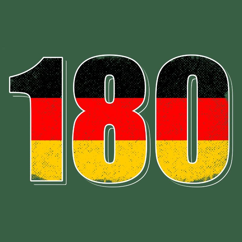 180 One Hundred and Eighty Darts German Flag