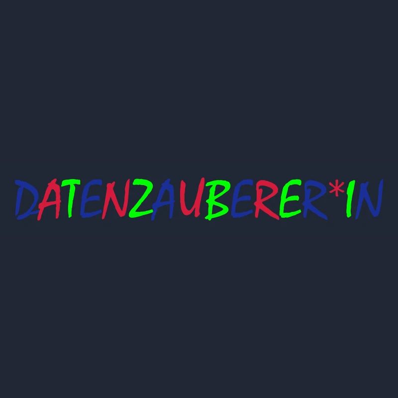 Datenzauber*in – Bunte Typografie