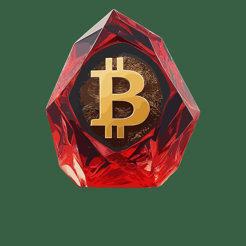 Bitcoin Crystal Design for Custom Printing