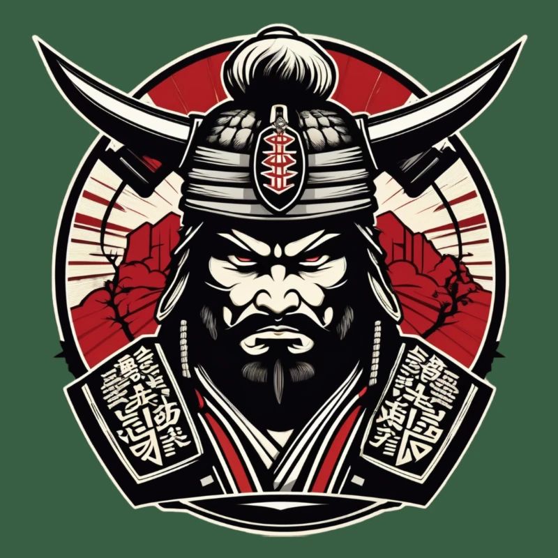 Samurai Gym Logo , Samurai Motiv , Samurai Design