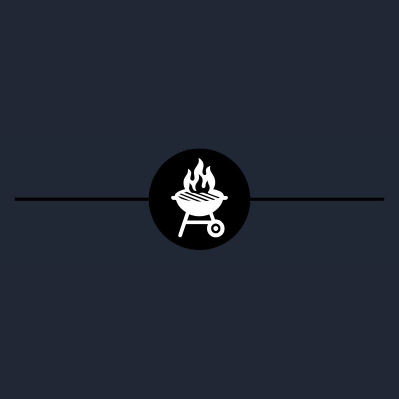 Symbole du gril Ligne de grillades