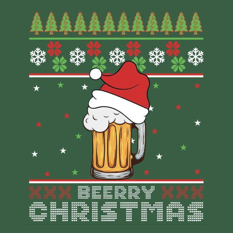 Frohe Weihnachtsbier, hässlicher Pullover – Geschenk