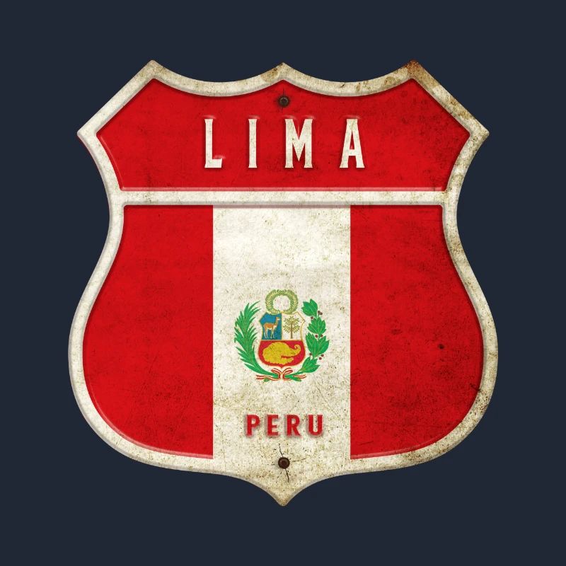 Design du drapeau de Lima (Pérou)