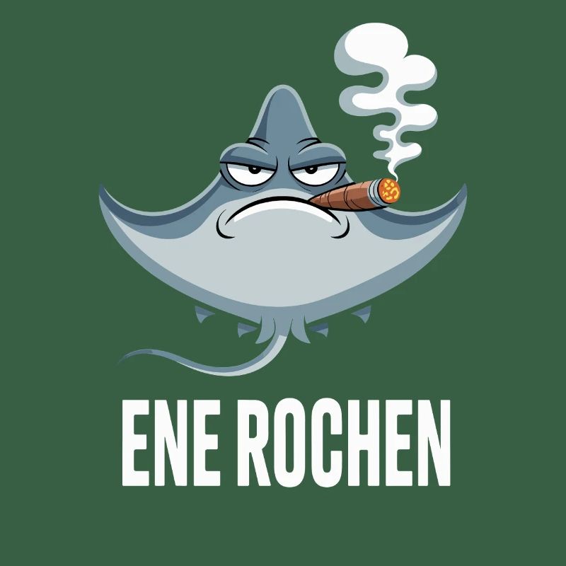 Ene Rochen Raucher Spruch Zigarette Kippe Rauchen