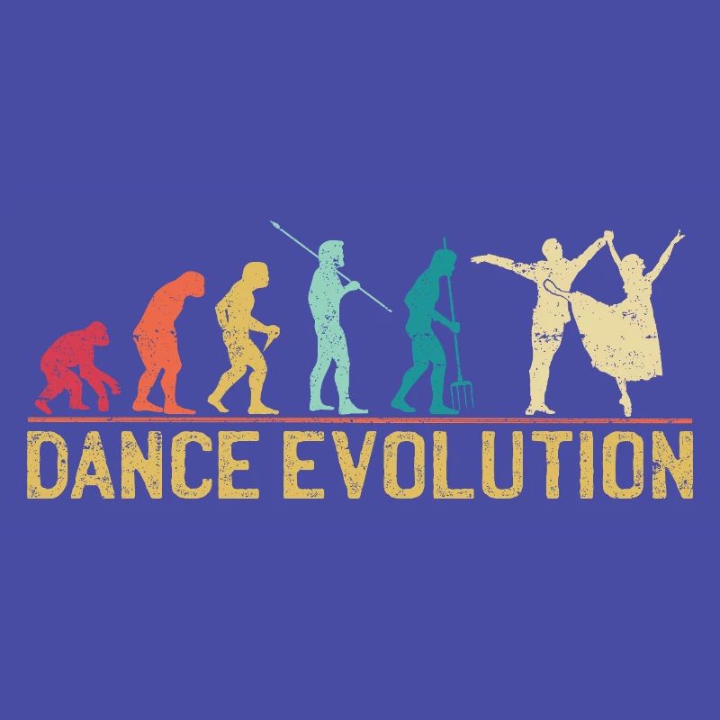Conception de silhouette d'évolution de la danse