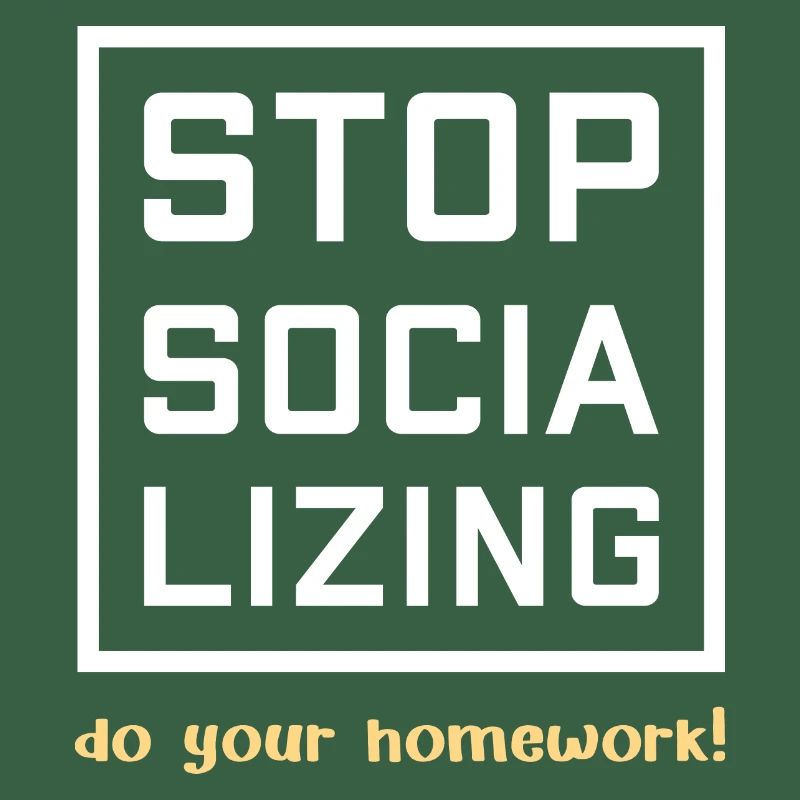 Arrêtez de socialiser - faites vos devoirs