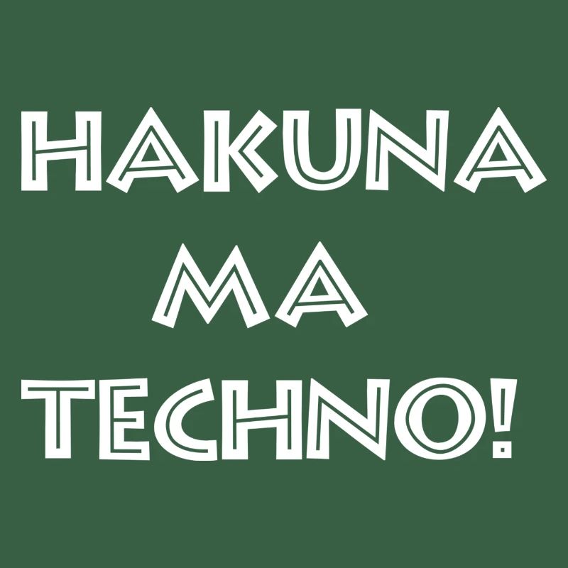 Hakuna Ma Techno_white