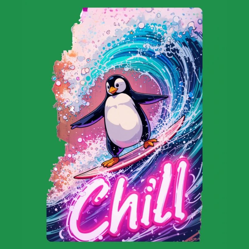 Surfing Pinguin