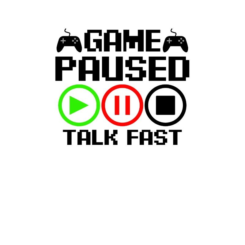 Game paused – talk fast