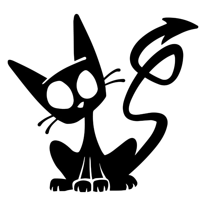 Devil Black Cat