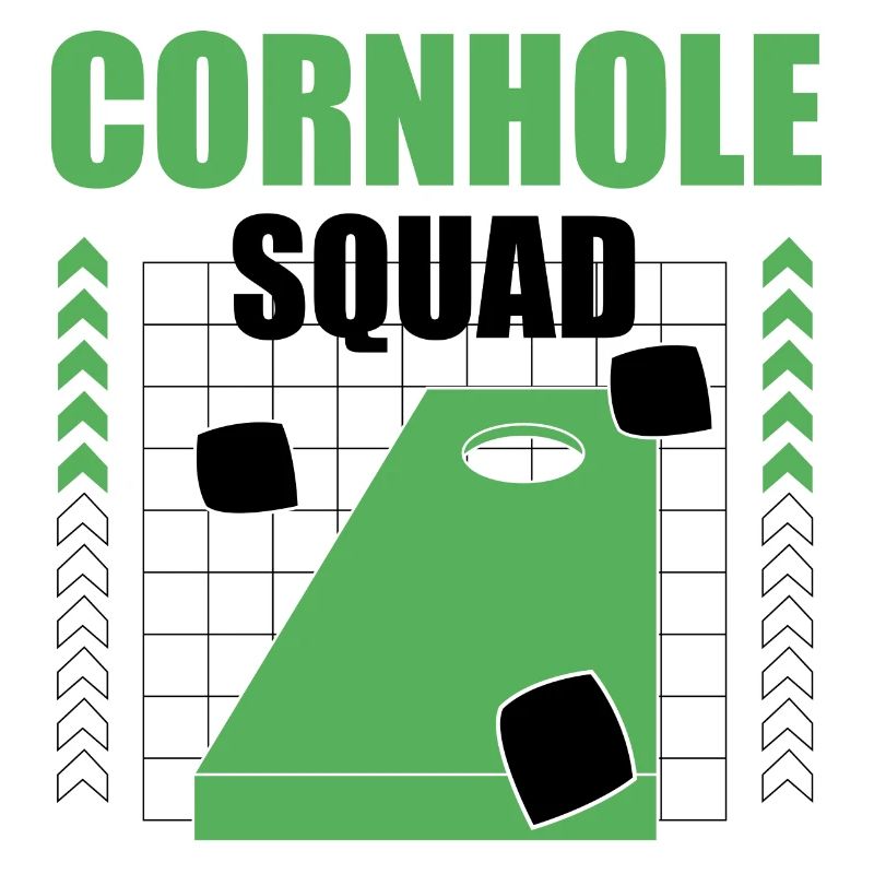 Sac à lancer avec citation ironique de Cornhole