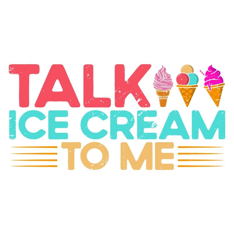 Sprich Eiscreme mit mir Eiscreme Geschenk