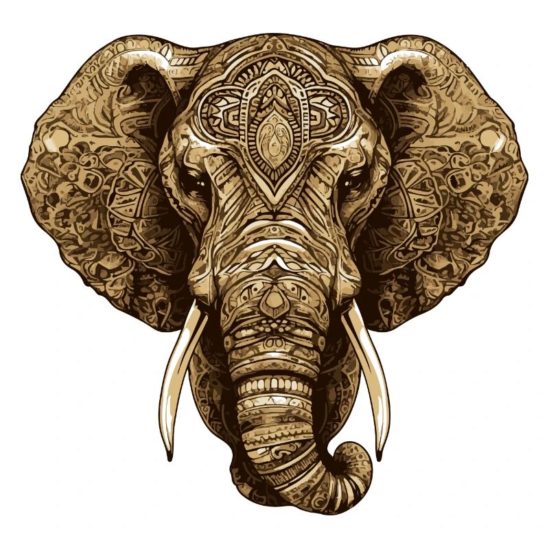 Elefant Kopf Tier