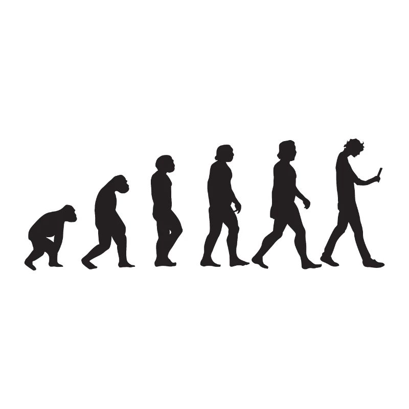 Human evolution to phone addiction