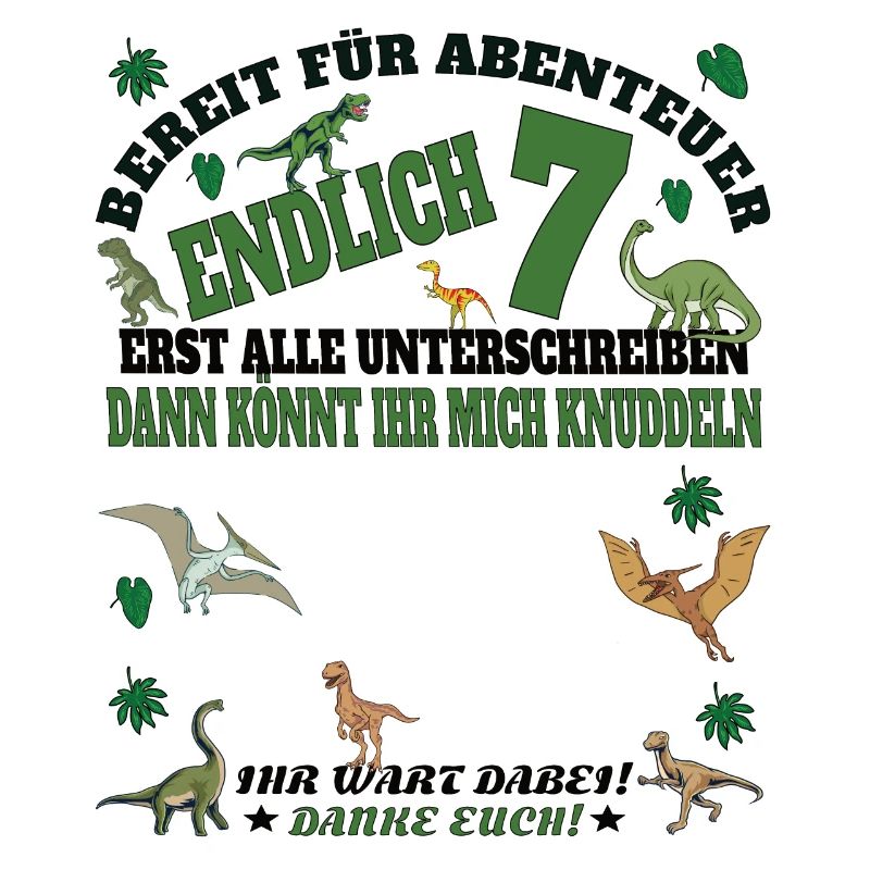 7. Geburtstag Junge & Mädchen Gästebuch