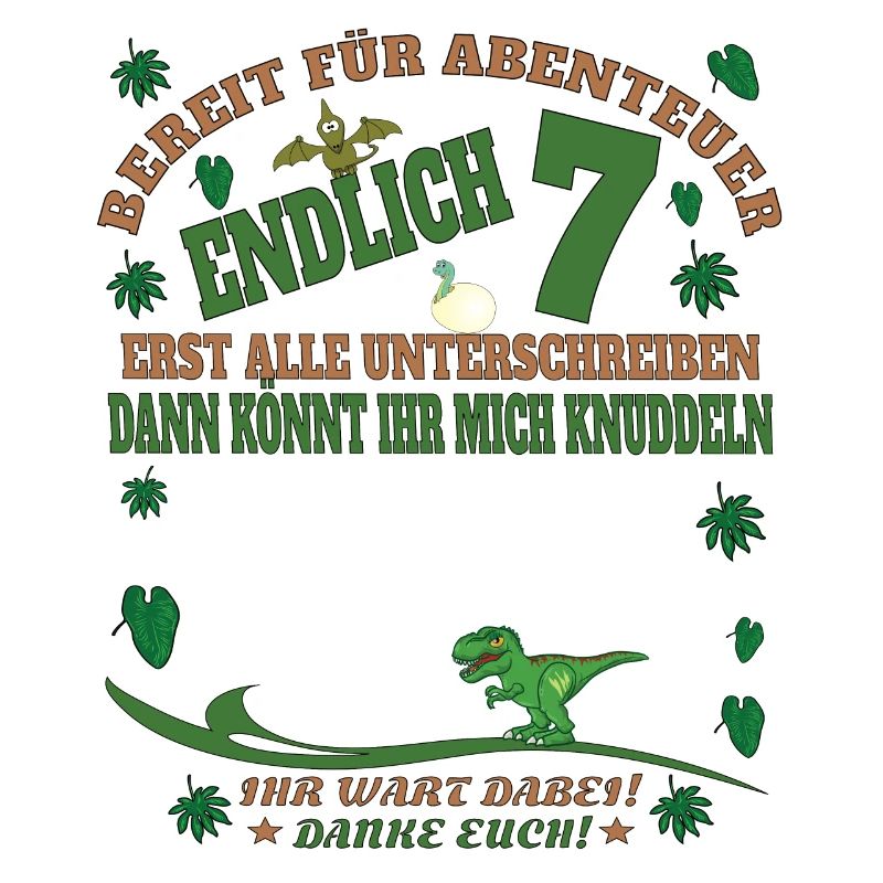 7. Geburtstag Junge & Mädchen Gästebuch