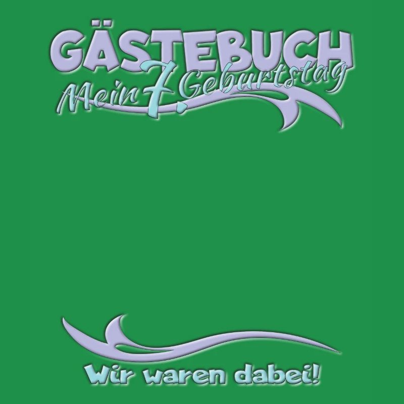 7. Geburtstag Junge & Mädchen Gästebuch