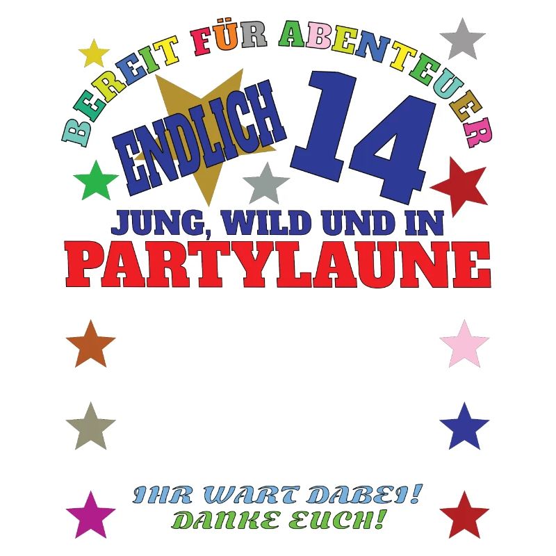 14. Geburtstag Mädchen & Junge Gästebuch
