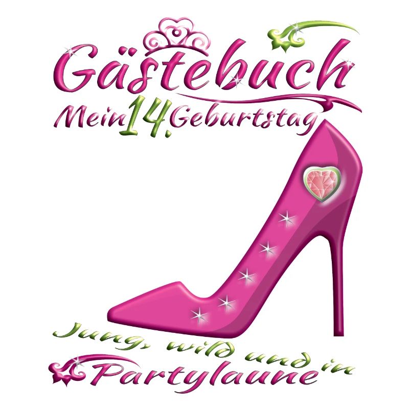 14. Geburtstag Mädchen & Junge Gästebuch