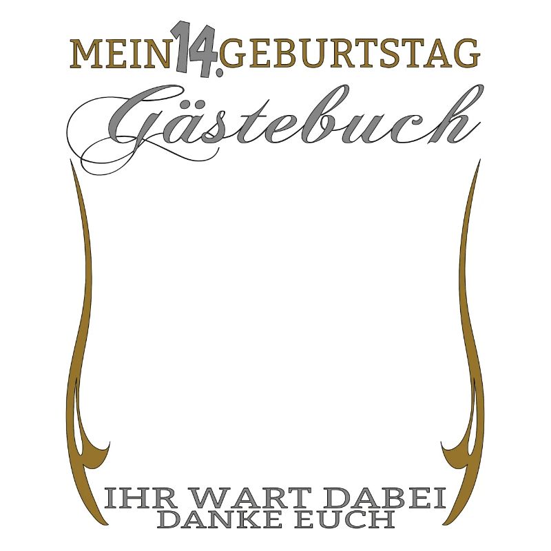 14. Geburtstag Mädchen & Junge Gästebuch
