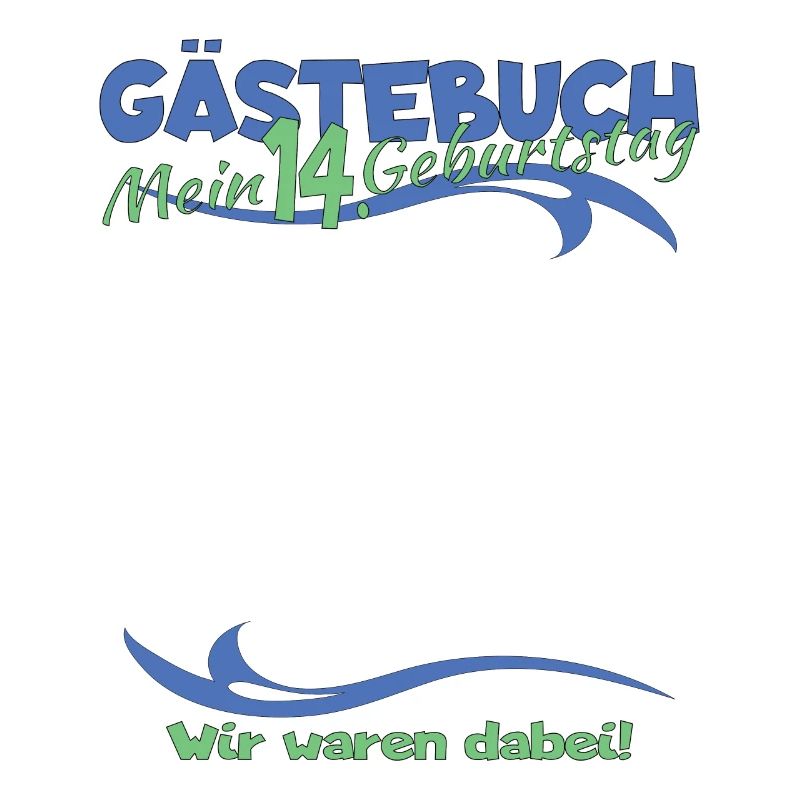 14. Geburtstag Mädchen & Junge Gästebuch