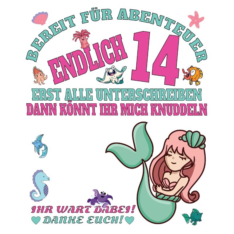 14. Geburtstag Mädchen & Junge Gästebuch