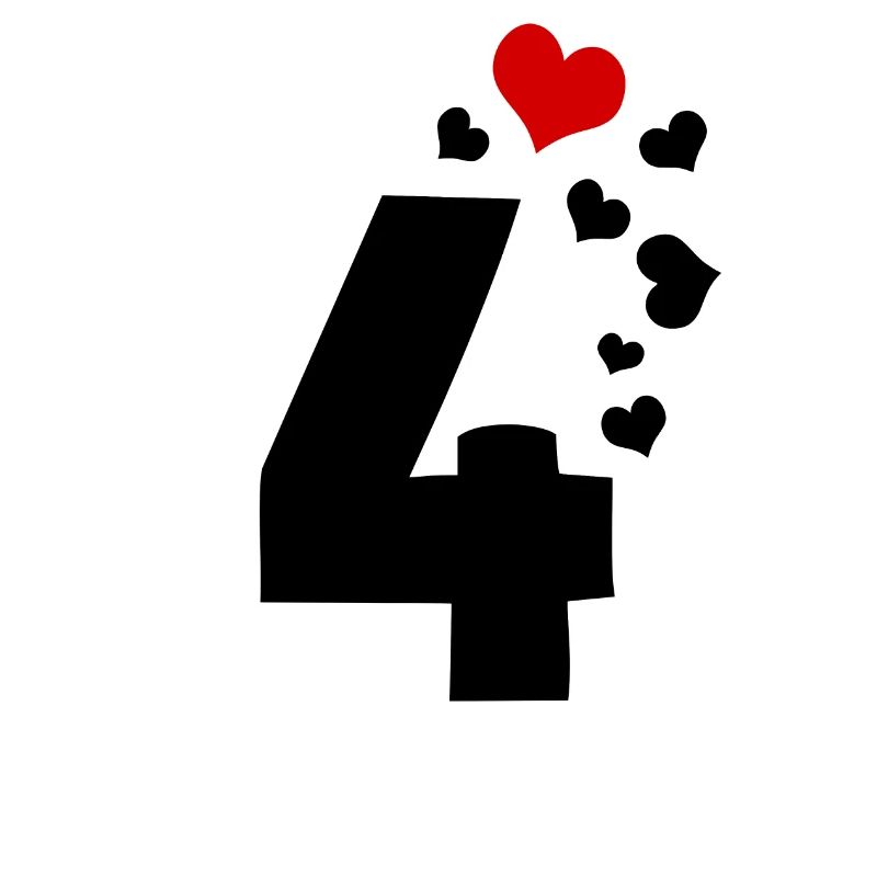 4 hearts 4th birthday