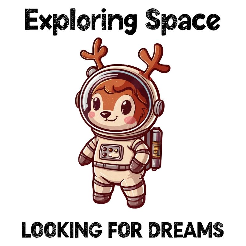 Deer Looking For Dreams Outer Space