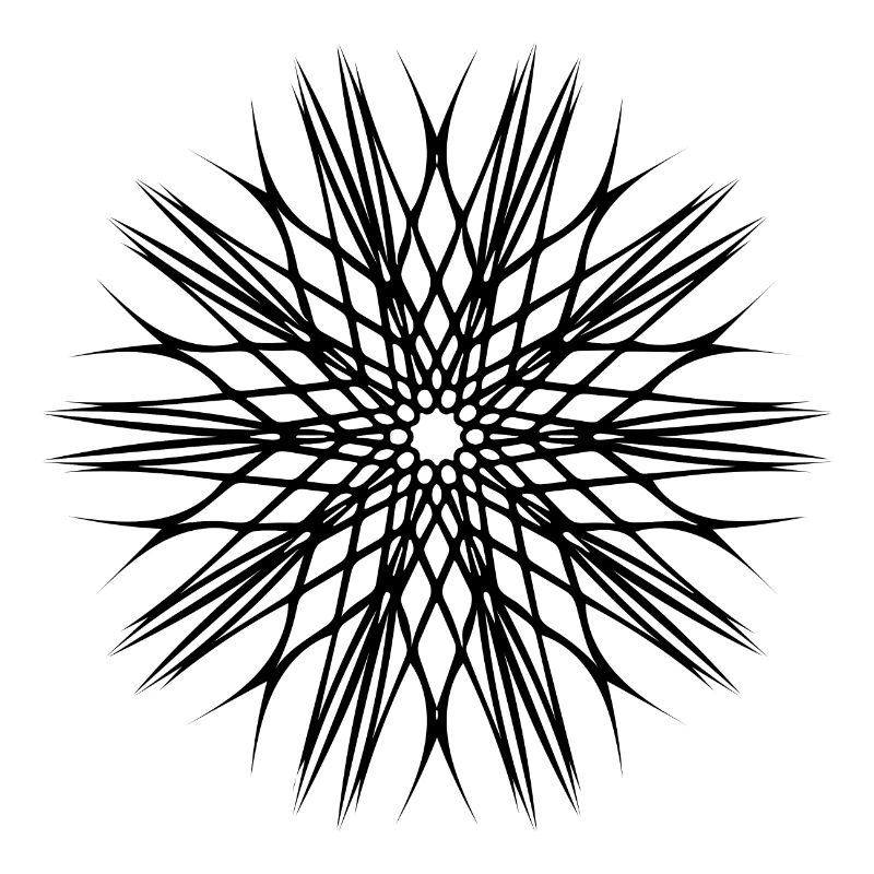 Lignes géométriques Cercle Forme mandala