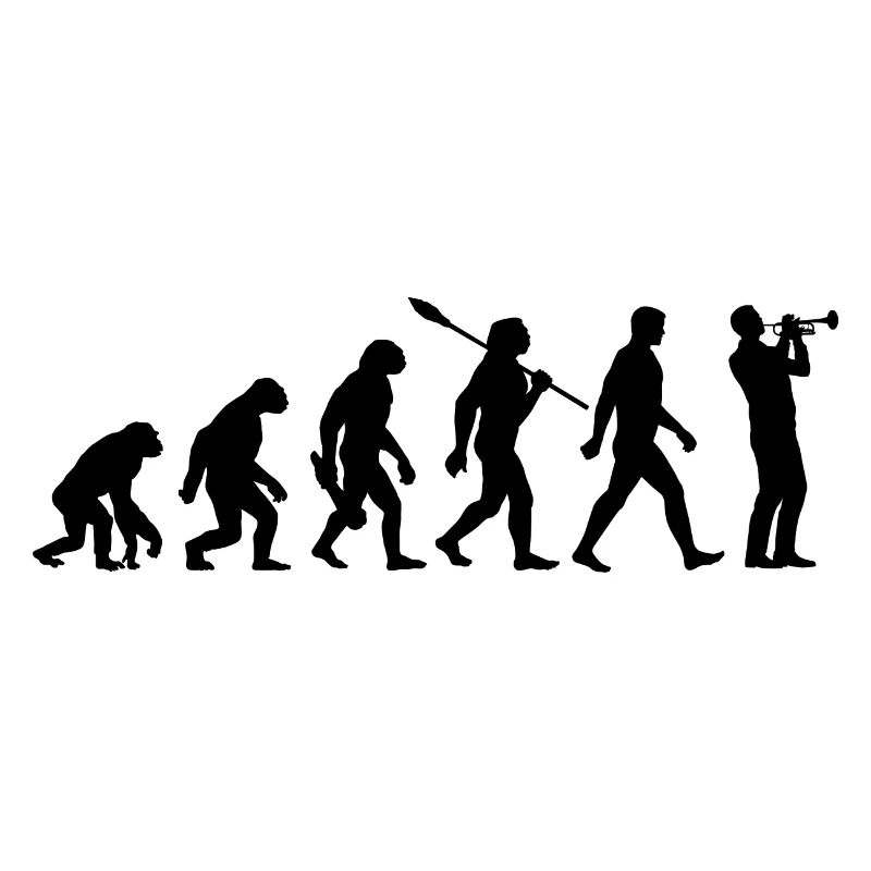 Evolution - Trompete - Musiker - Blasinstrument