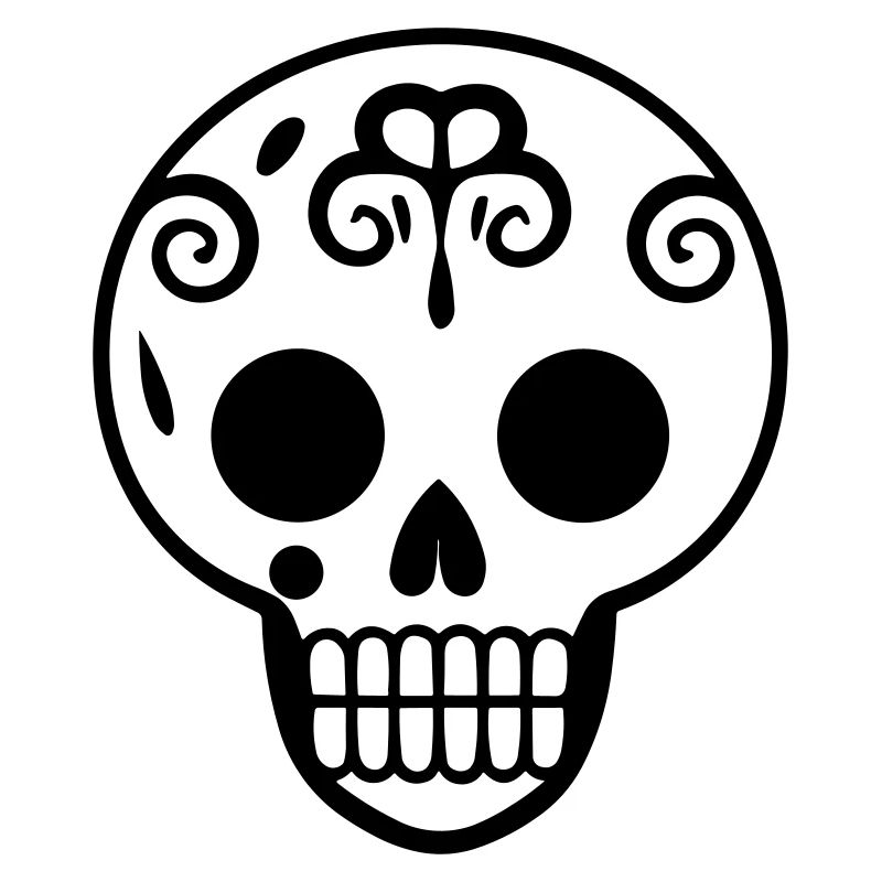 Mexican skull and crossbones