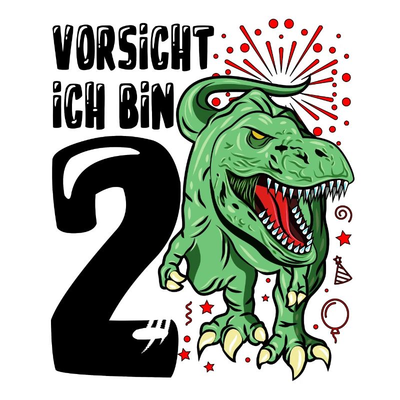 Dinosaurier Geschenk 2. Geburtstag Dino T-Rex